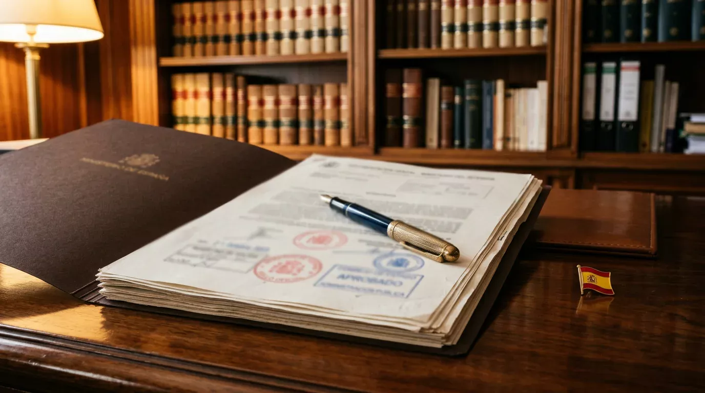 Sede de la DGOJ en España con documentos de regulación de apuestas deportivas online